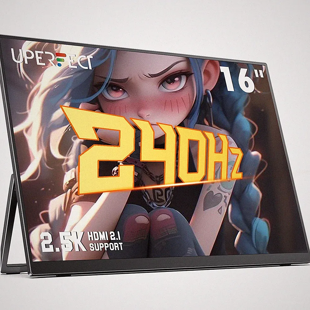 16" 2K 240Hz Monitor Adjustable Stand Type-C HDMI Screen Extender For PS5 Switch