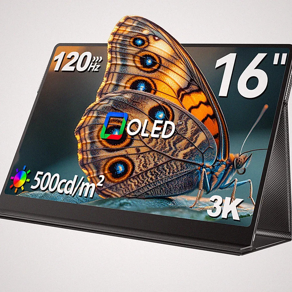 16" 3K OLED Portable Monitor 2880x1800 120Hz Gaming Monitor for PS4/5 Xbox