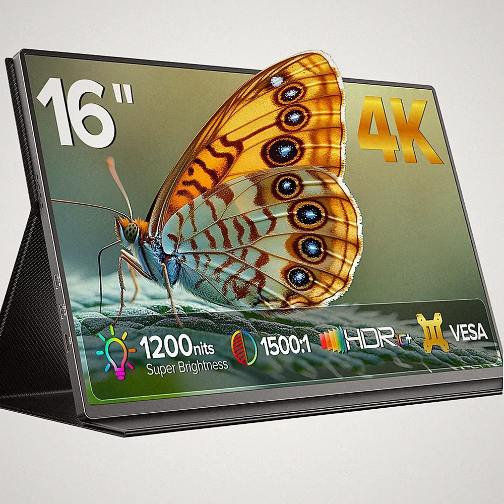 16" 4K 1200Nit Portable Monitor For Photography Video Editing Color Critical HDR