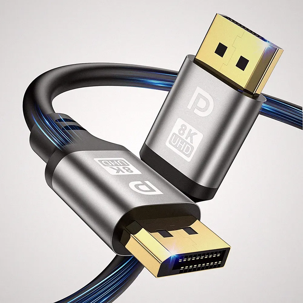 16K DisplayPort Cable 20FT 2.1 DP to DP Cable Support 16K@60Hz 8K@60Hz 4K@144...