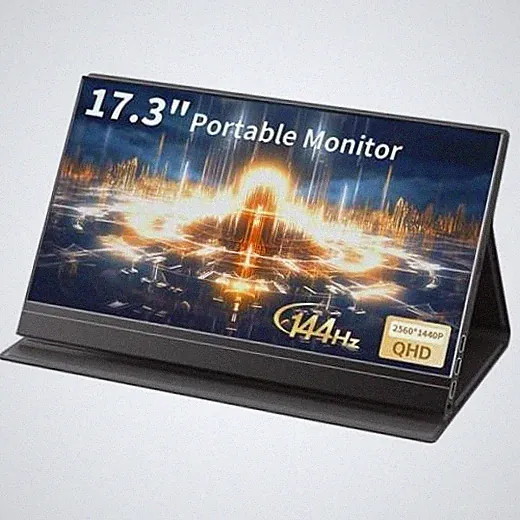 17.3’’ 144hz 2.5k Portable Gaming Monitor 2560*1440 HDR IPS USB-C MINI HDMI