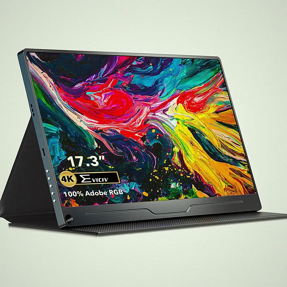 17.3" 4K Portable Monitor 3840 * 2160 UHD Standard HDMI 100% Adobe RGB Display