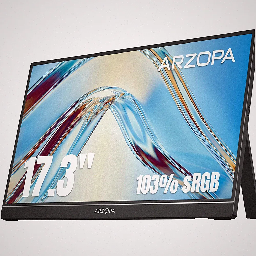 17.3" Portable Monitor, 1080P FHD 103% sRGB IPS Gaming Monitor