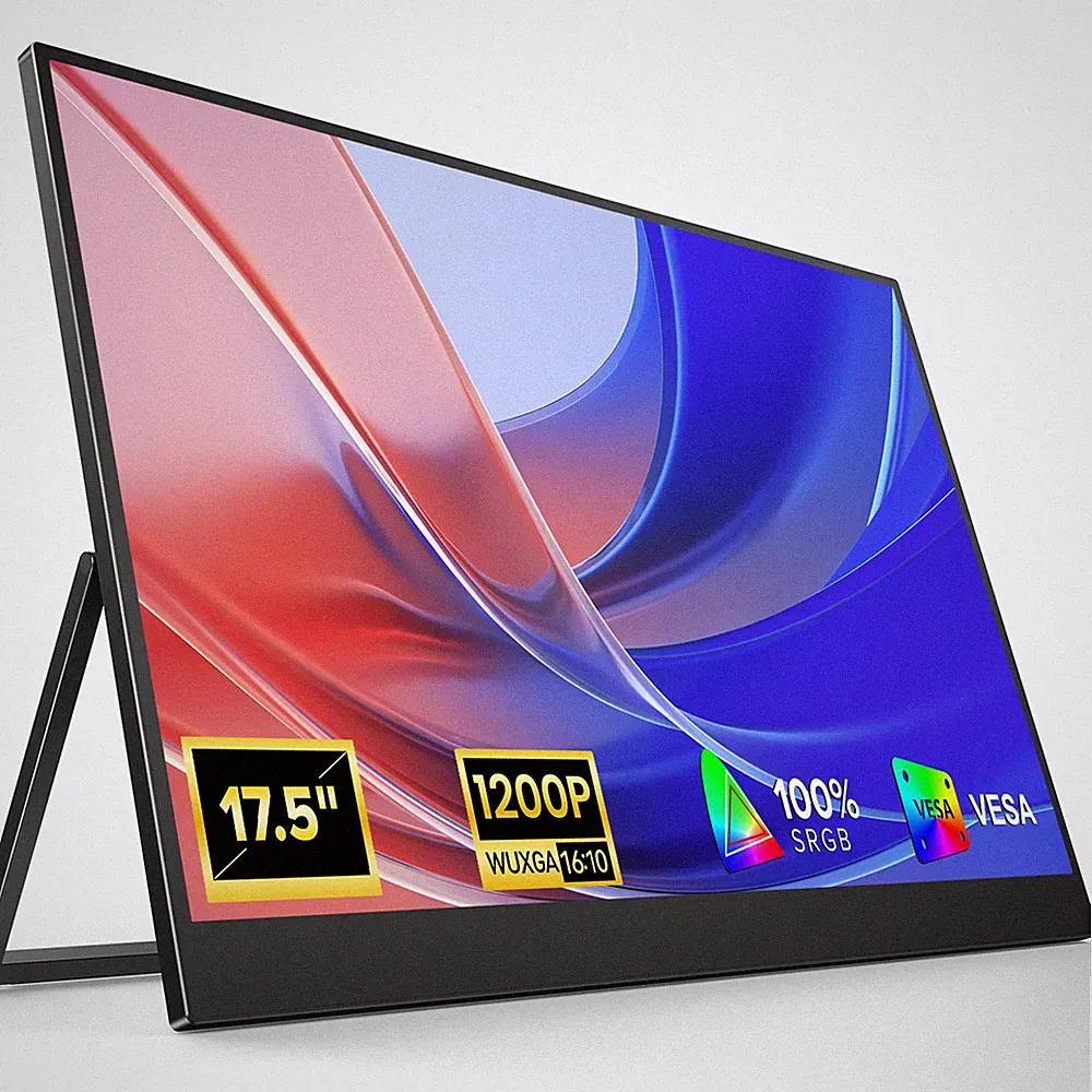 17.5" Portable Monitor 1920 * 1200 FHD 16:10 Display Freestanding Screen For PC