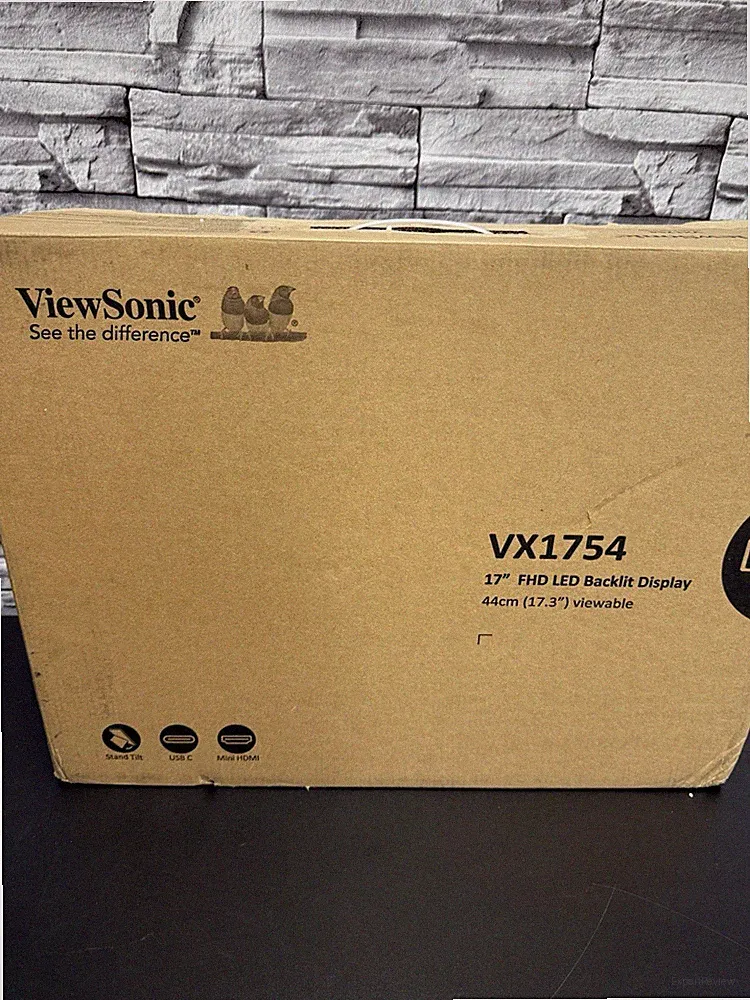 17" ViewSonic 1080p Built-In Stand IPS Portable Monitor VX1754
