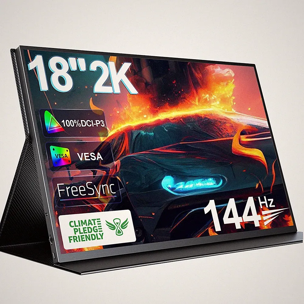 18" 2K 144Hz Portable Monitor UPERFECT Upgraded HDR Gaming Screen For Xbox PS 5