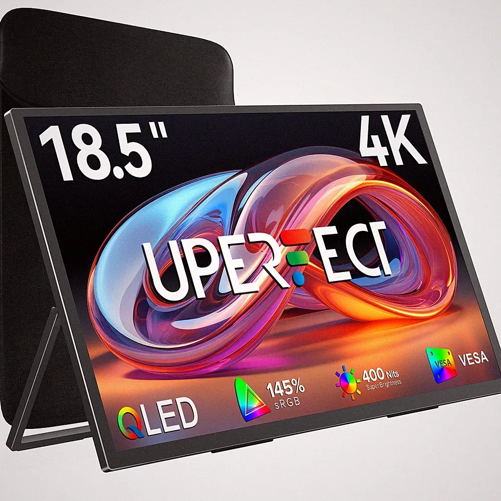 18.4" 4K Portable Monitor Gaming Display 4K HDR Display w/180° Adjustable Stand