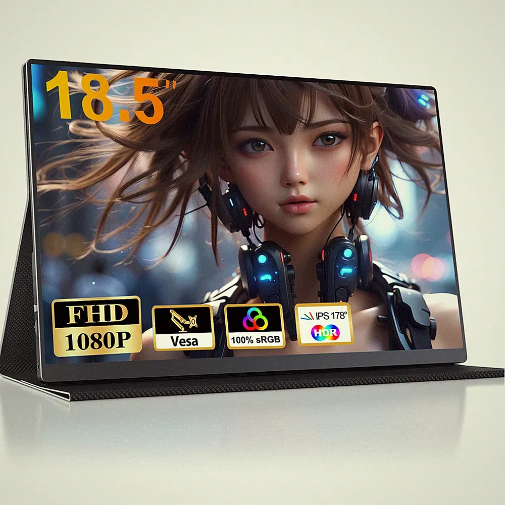 18.5" 100Hz Gaming Monitor Portable Monitor Display For PS 4 PS 5 Xbox Switch