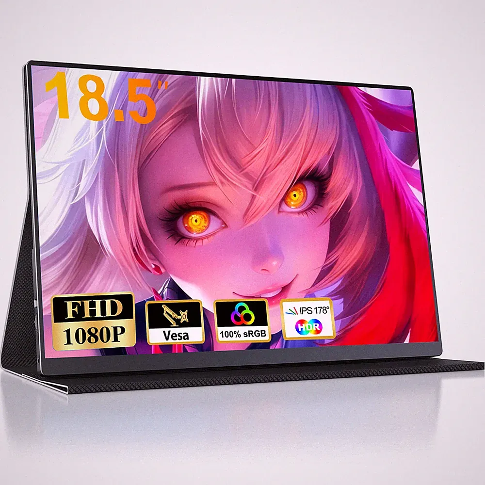 18.5" 100Hz Portable Monitor 1920*1080 Freesync Gaming Monitor For Switch Xbox