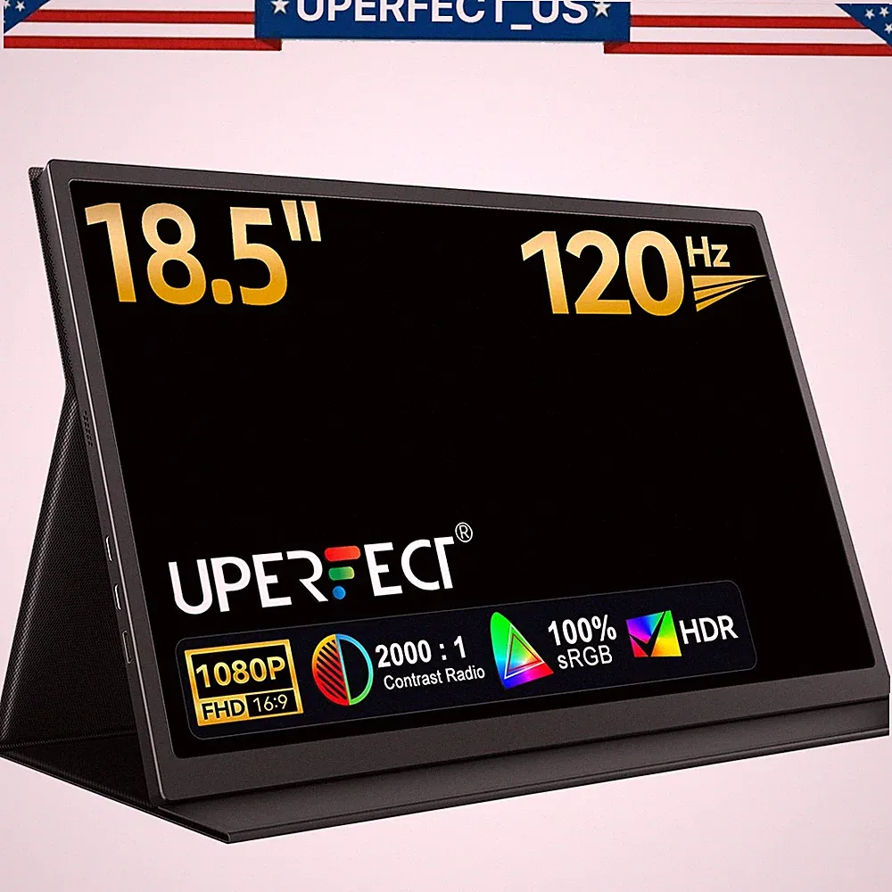 UPERFECT 18.5" 120Hz Portable Gaming Monitor Switch Display w/VESA For Xbox PS5