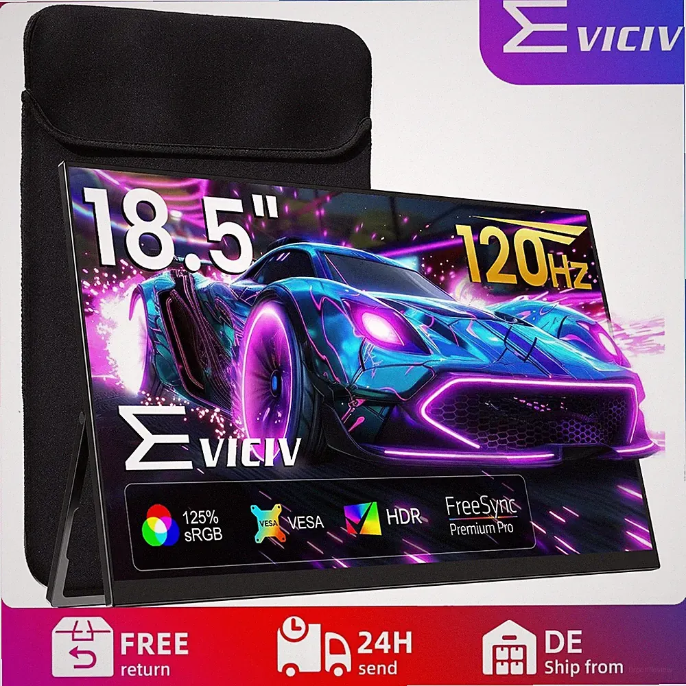 18.5" 120Hz Screen Portable Monitor 1080P For Xbox ONE PS6 PC Gaming Switch 2026