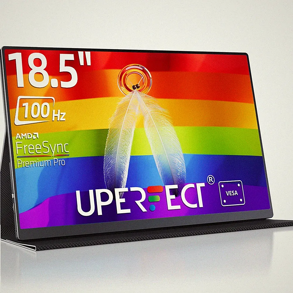 18.5 1920x1080 Gaming Monitor 100Hz Portable Monitor USB-C Monitor for PS Xbox