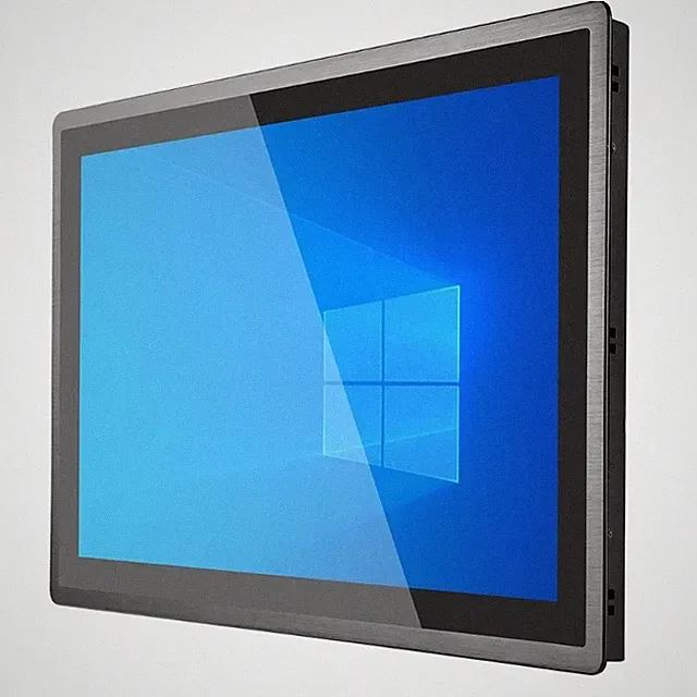 18.5 in Mount Touch Screen Panel Front Waterproof Industrial Panel PC 1920x1080
