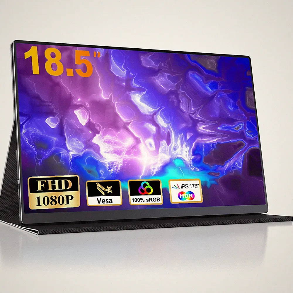 18.5 Inch Portable Monitor 100Hz Gaming Screen 1920x1080 PC Screen 2000:1