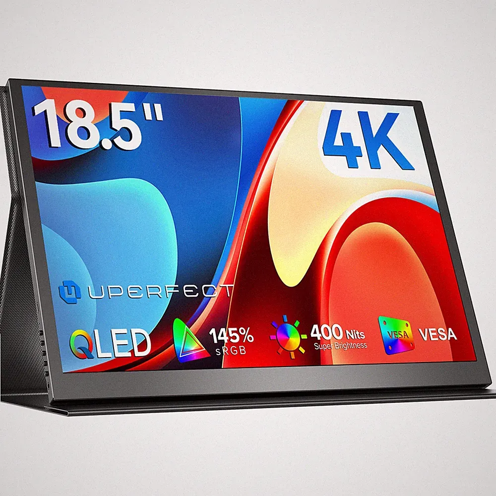 18.5" Portble Monitor 4K Monitor 3840 * 2160 VESA Display For Laptop Cpmputer PC