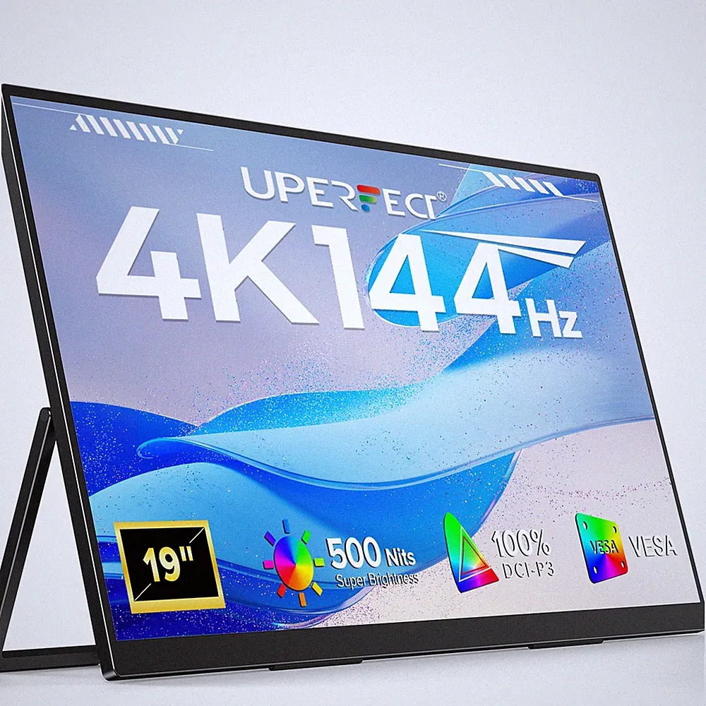 19" 144Hz QLED 4K Portable Gaming Monitor 3840x2160 Screen for Laptop PS Xbox