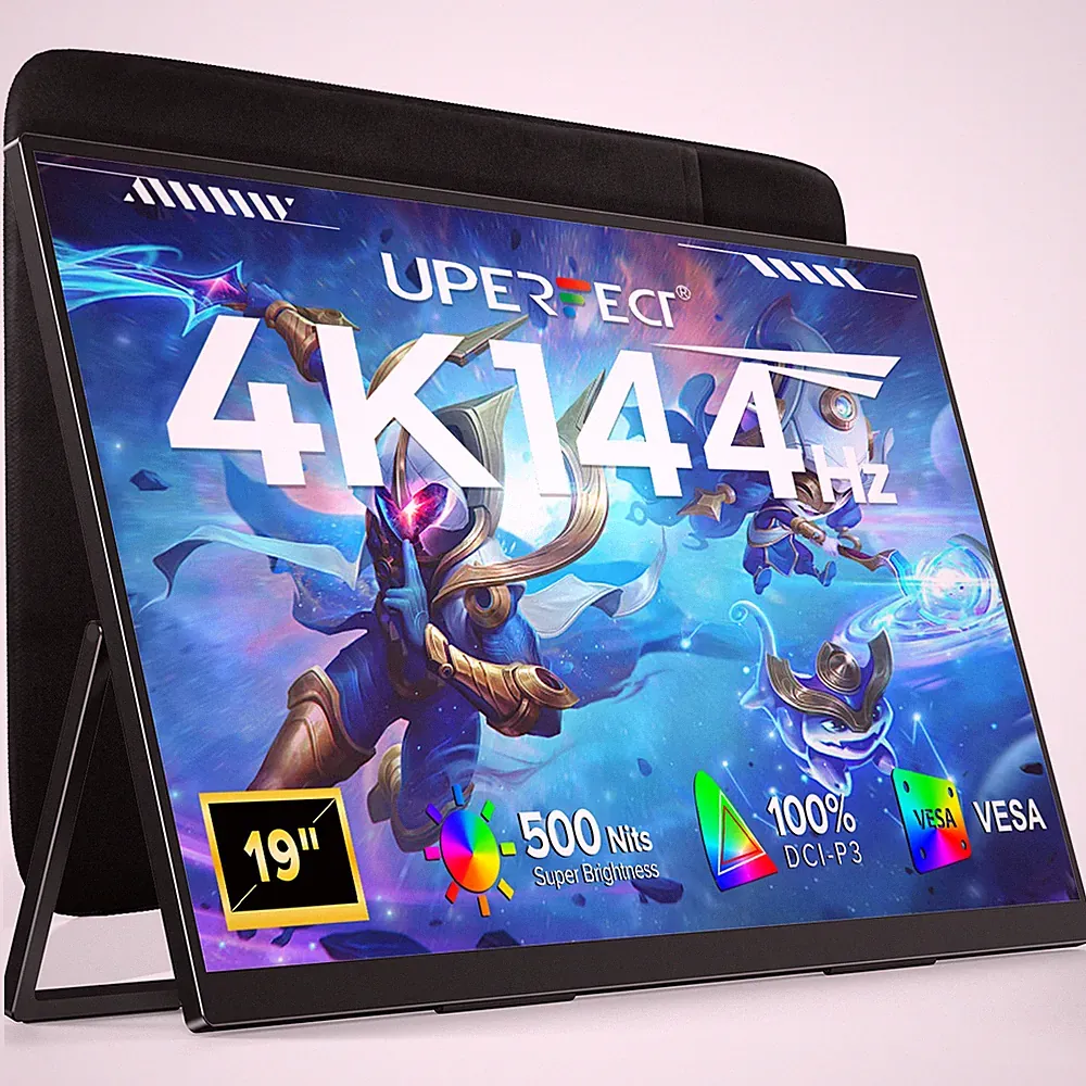 19" 4K 120Hz Portable Monitor QLED Gaming Screen Kickstand For Computer Xbox PS5