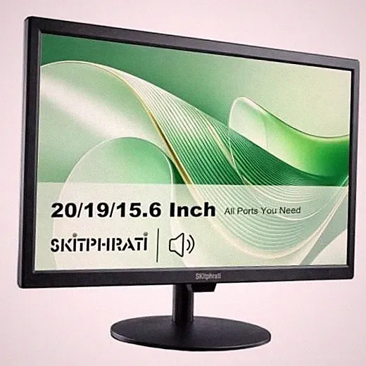 19" HD 1440x900 PC Monitor, 60Hz 5ms LED Screen Computer 19 Inches Black