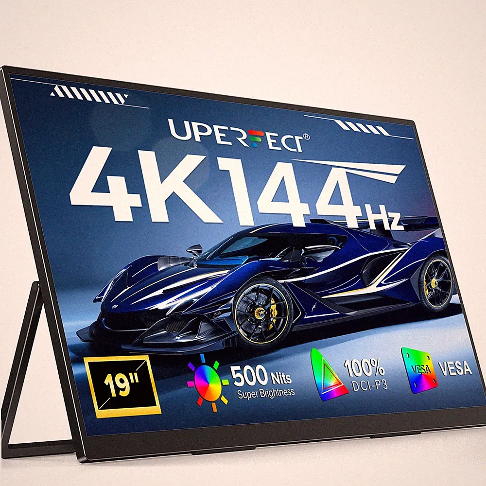 19 Inch 3840x2160 4K Gaming Monitor 144Hz FreeSync Portable Screen for PS5 Xbox