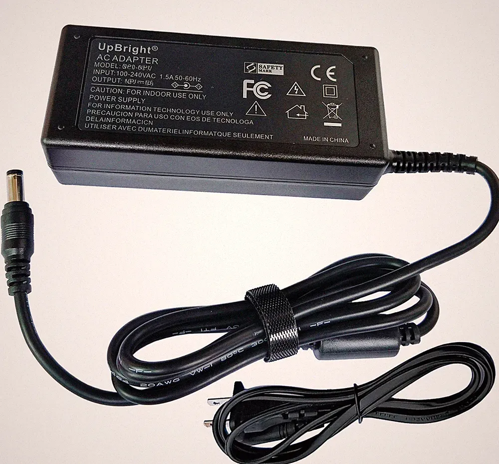 19V AC Adapter For AOC G2460PG 24" IPS LCD Gaming Monitor 144Hz G-SYNC 3.42A 65W