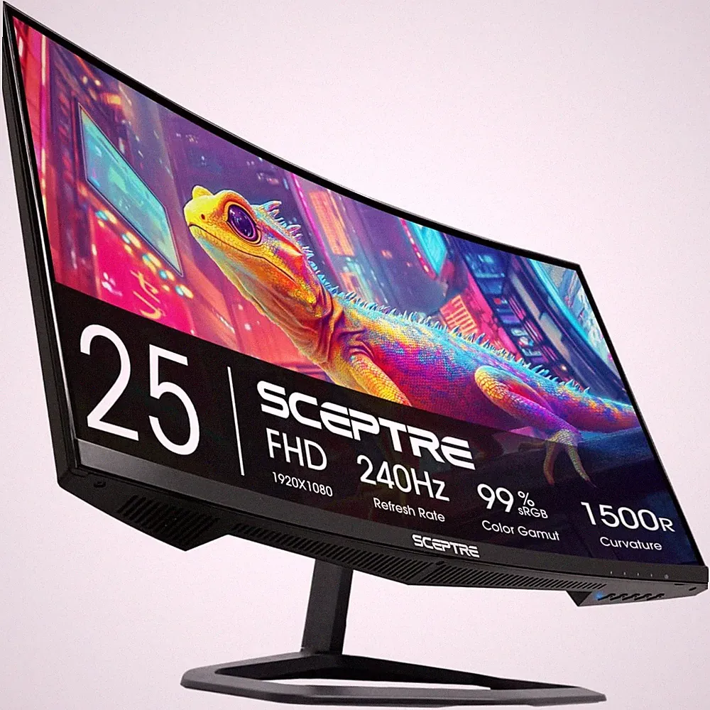 1ms Response Time 24.5" Curved Gaming Monitor 240Hz FHD