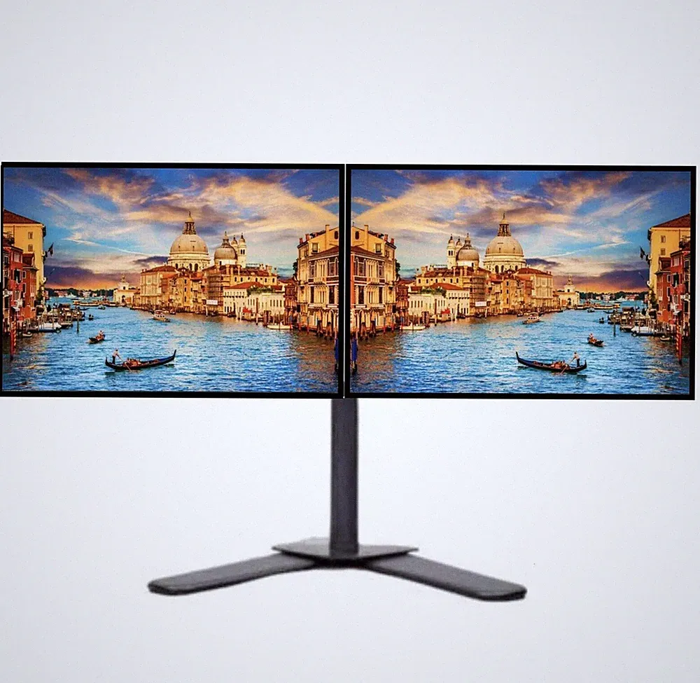 2-Pack 22" Large ViewSonic LCD Widescreen Monitor 1080p FHD W/ Stand VGA DVI
