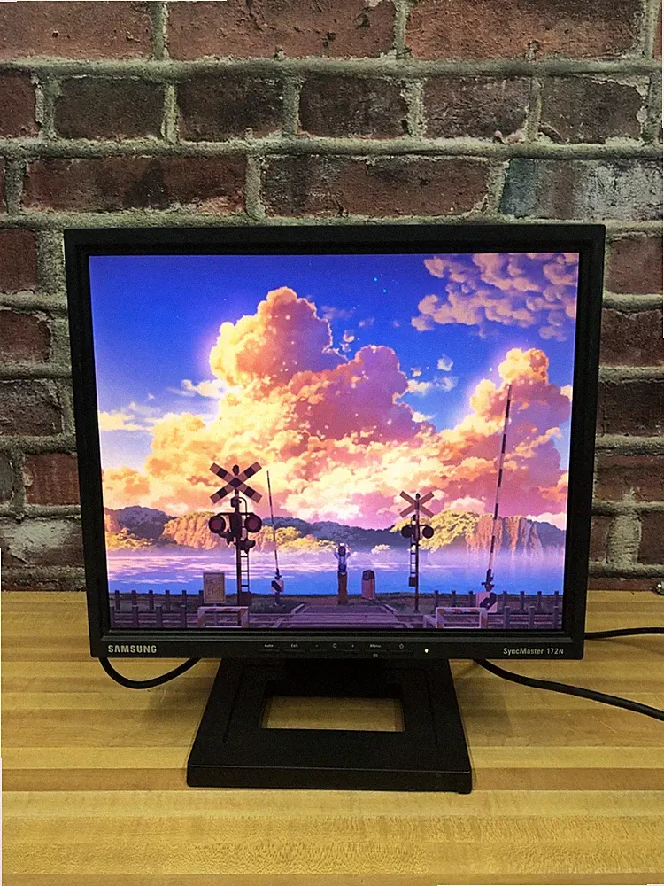 2003 Samsung SyncMaster 172N 17" 5:4 LCD Monitor VGA Retro PC Gaming 1280 x 1024