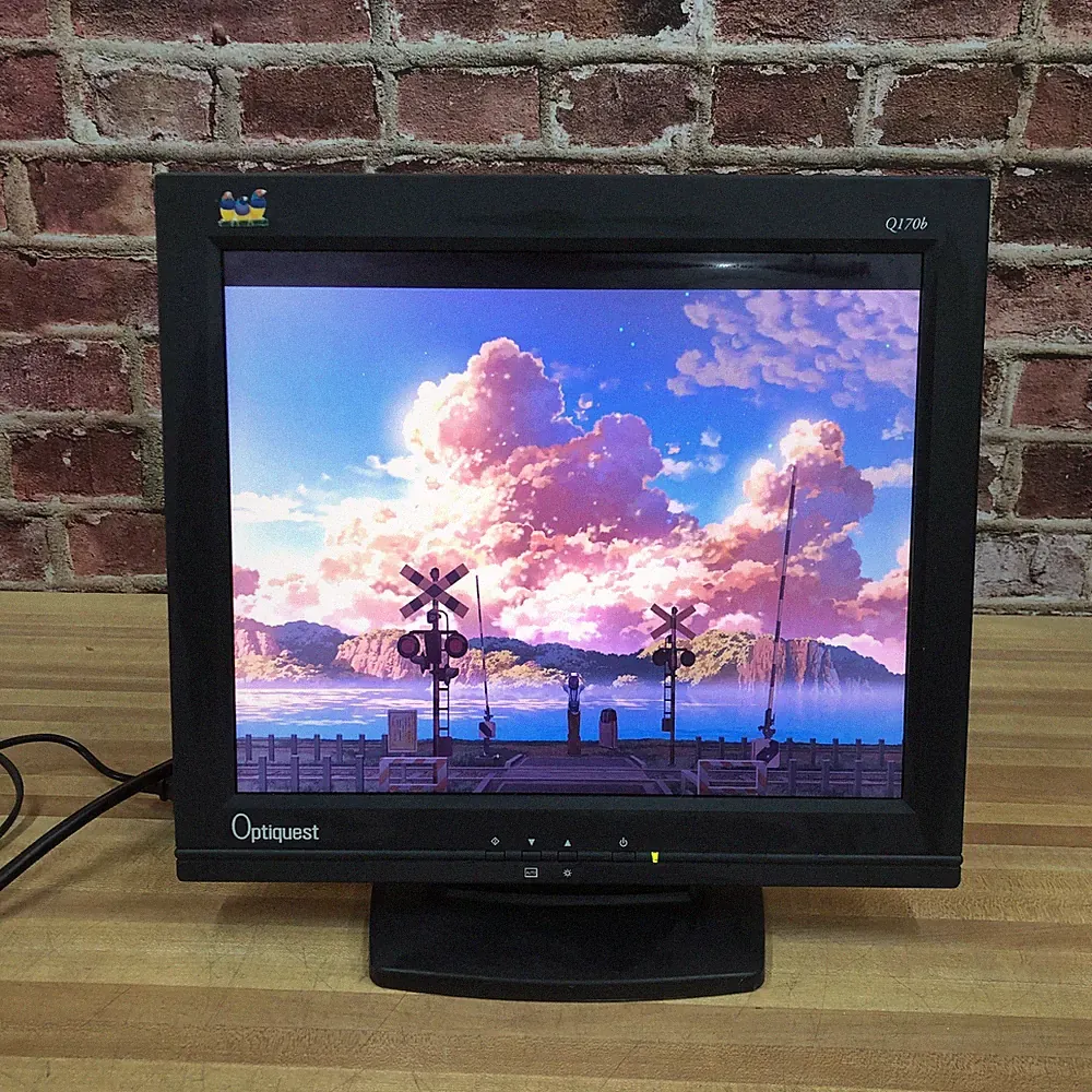 2003 ViewSonic Optiquest Q170b 17" 5:4 VGA LCD Monitor Retro Gaming 1280 x 1024