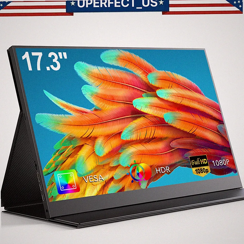 2024 NEW 17.3 Inch 2K QHD IPS Portable Monitor LED Gaming Screen HDMI For PS6 5