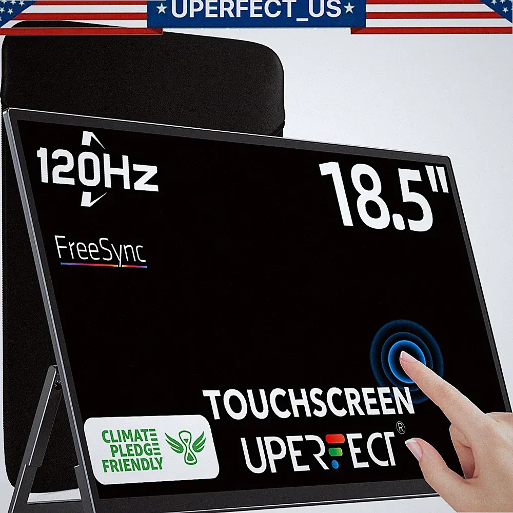 UPERFECT 18.5" 120Hz Touch Portable Monitor Screen Display For PS5 4 RPi Laptop