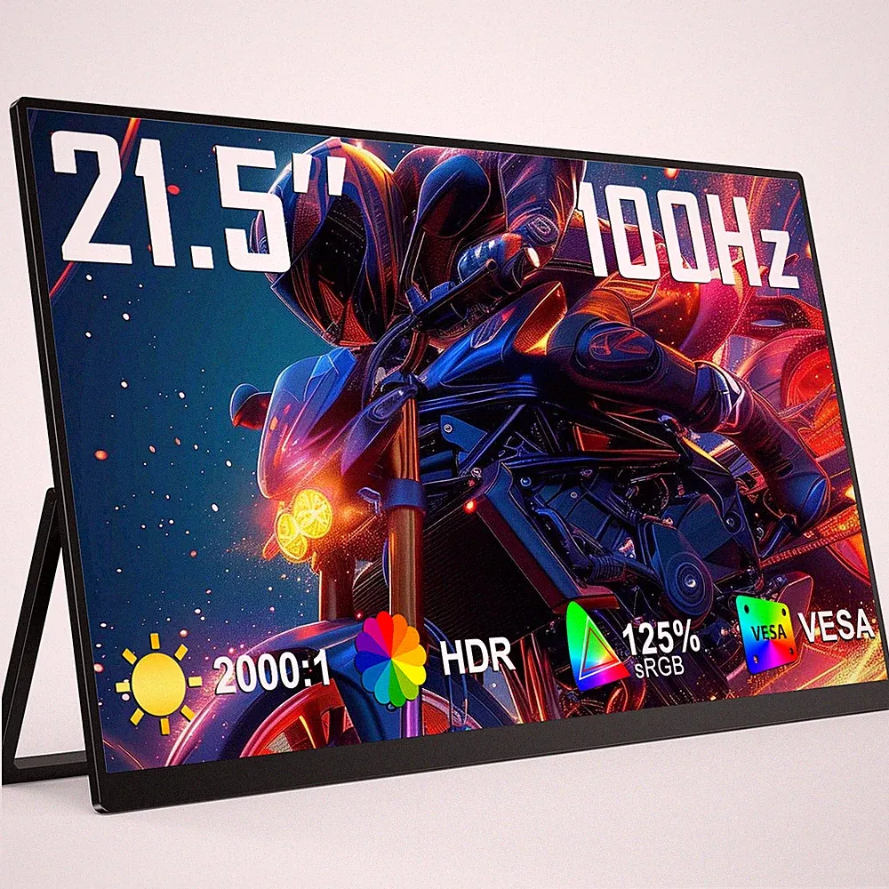 21" 100Hz Portable Gaming Monitor 1920 * 1080 FHD Freestanding Second Display