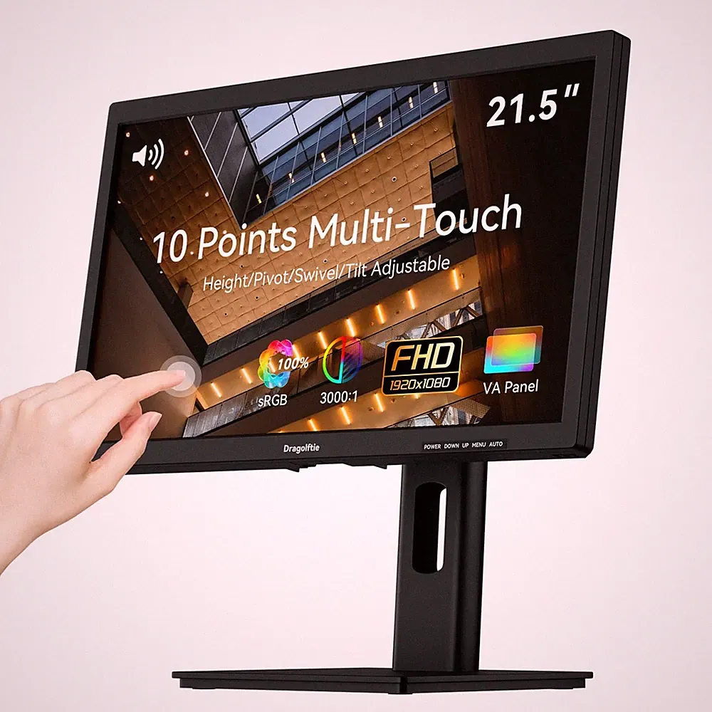21.5 Inch Touchscreen Monitor VA Panel FHD 1920x1080P, 3000:1 Contrast, 100%...