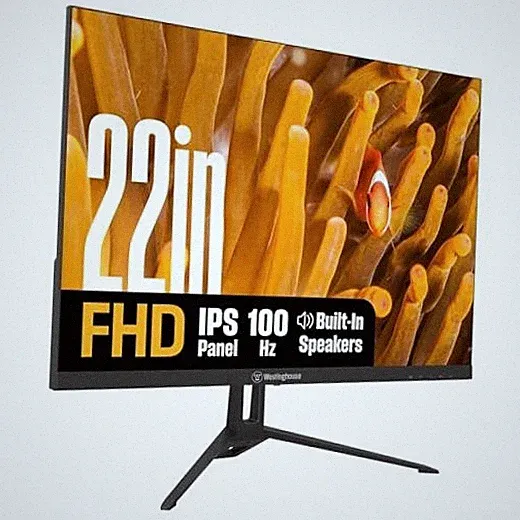 22" Frameless 1080P FHD IPS Gaming Monitor - 100Hz, 1ms, 1080P