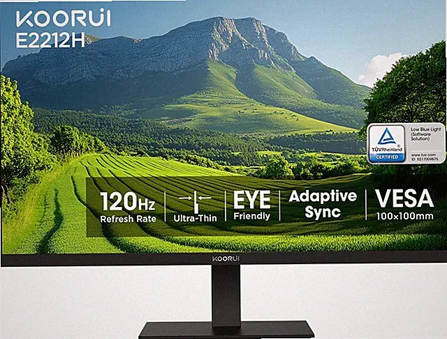 22 Inch Computer Monitor FHD 120Hz VA VESA Low Blue Light, E2212H