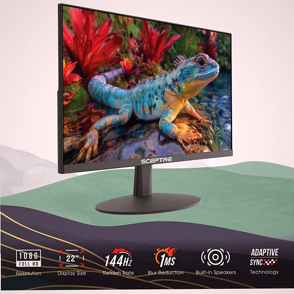 22-Inch FHD Monitor 144Hz HDMI DisplayPort Built-in Speakers