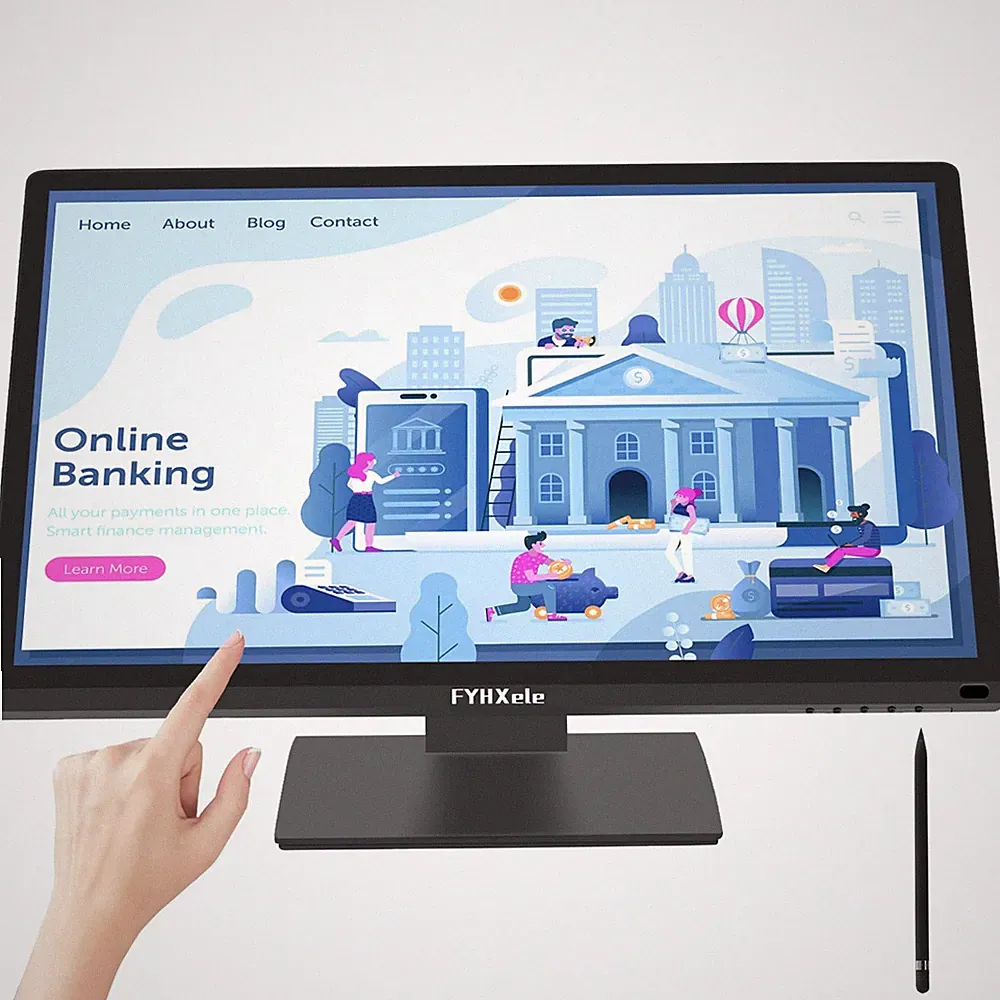 22 Inch Touchscreen Monitor, IPS FHD 1080P Touch PC Display, 75Hz, LED Backlit