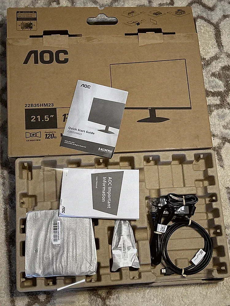 22B35HM23 22 Full HD (1920 x 1080) 120Hz LED Monitor, Adaptive Sync, VGA & HDMI