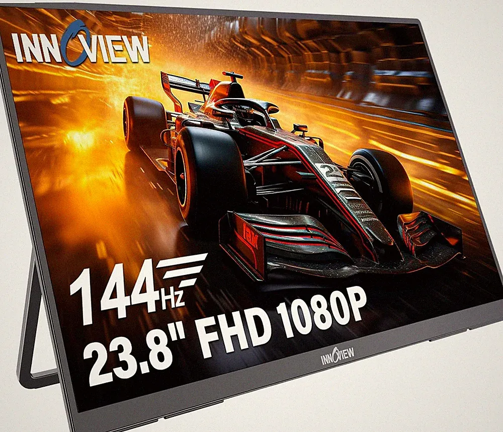 23.8 Inch Portable Monitor FHD 1080P 144Hz USB-C HDMI 100% sRGB IPS Gaming
