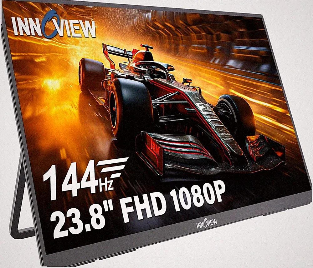 23.8 Inch Portable Monitor FHD 1080P 144Hz USB-C HDMI 100% sRGB IPS Gaming Displ