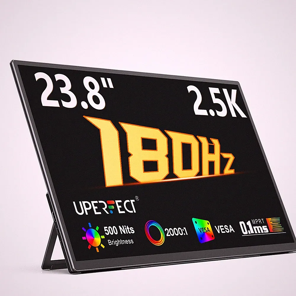UPERFECT 24" 180Hz Portable Gaming Monitor HDMI USB C w/VESA For SAMSUNG DEX PS5