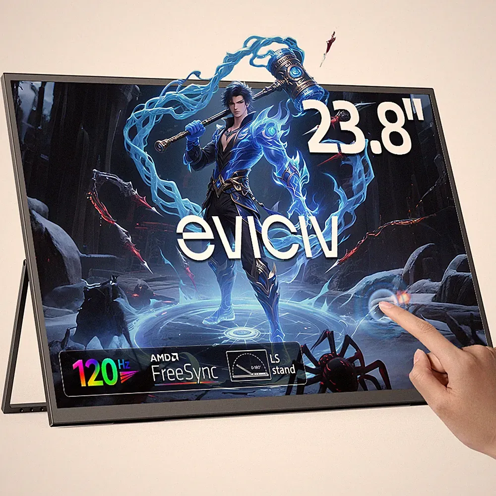 23.8" Touchscreen 120Hz Portable Gaming Monitor 1920 * 1080 Display For Xbox PS5