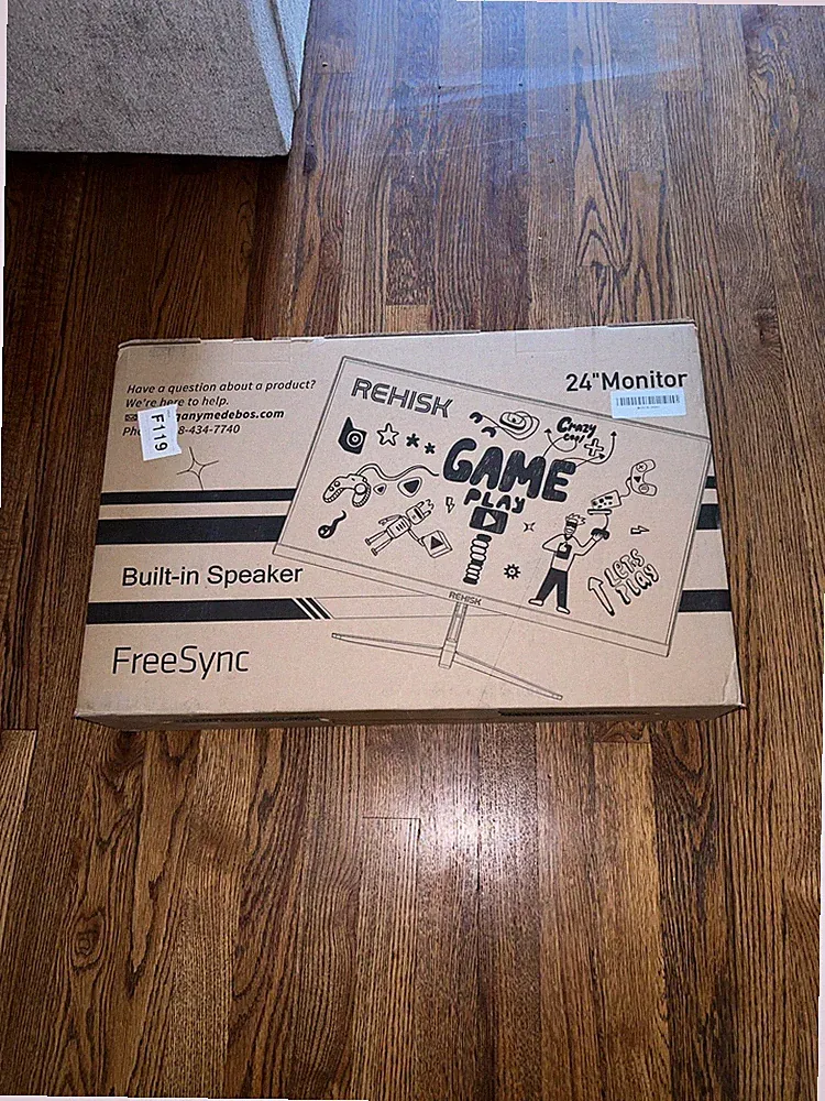 24” 180hz Gaming Monitor, 1080p Three Sided Borderless, Build In Speaker B NEW