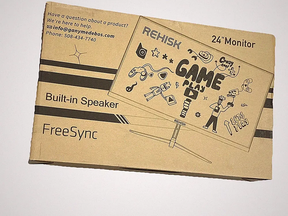 24” 180hz Gaming Monitor, 1080p Three Sided Borderless, Build In Speaker New