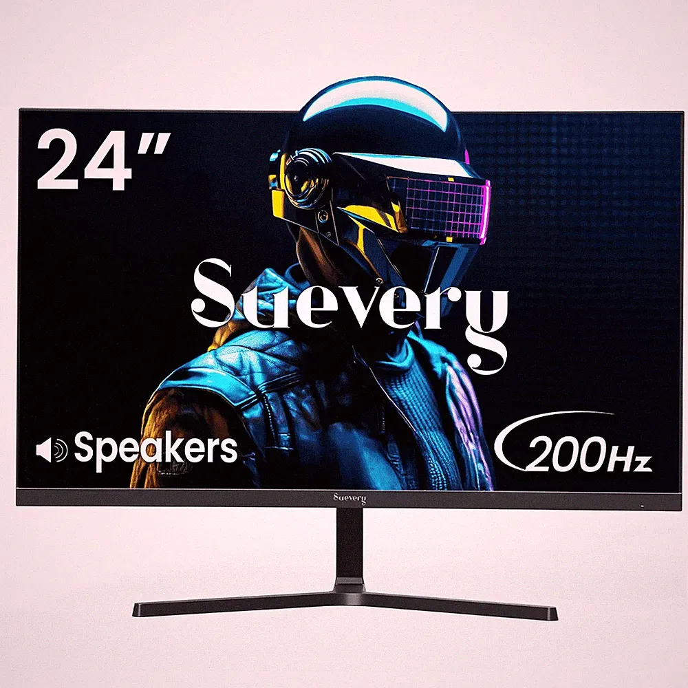 24" 200Hz Gaming Monitor,Fhd Computer Monitor, Built-In Speakers, 120% Srgb, Fre
