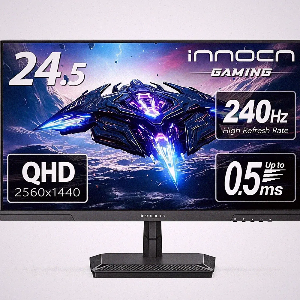 24.5" 1440P 240Hz Gaming Monitor Fast IPS HDMI 2.1, DP, Black, 25G2S