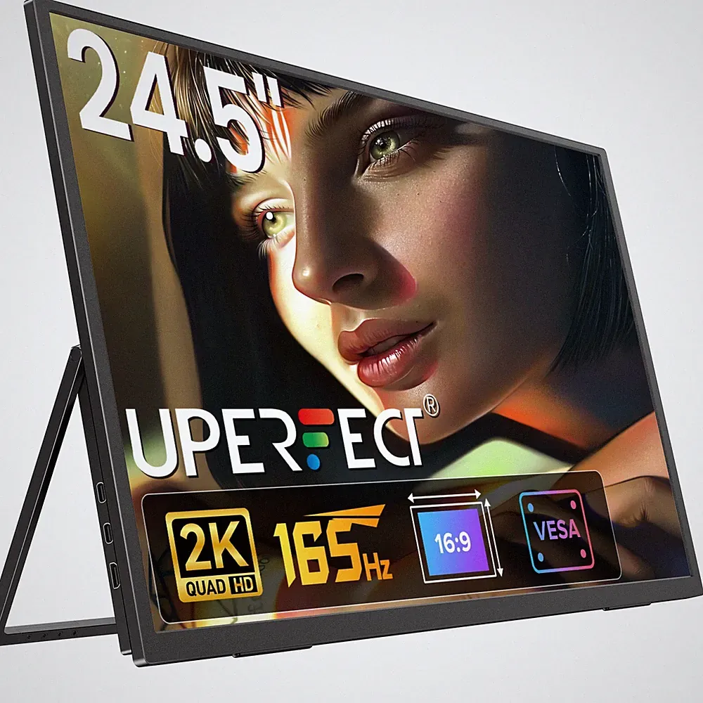 24.5" 165Hz Gaming Monitor 2560x1440 Portable PC Screen FreeSync for PS4/5 Xbox