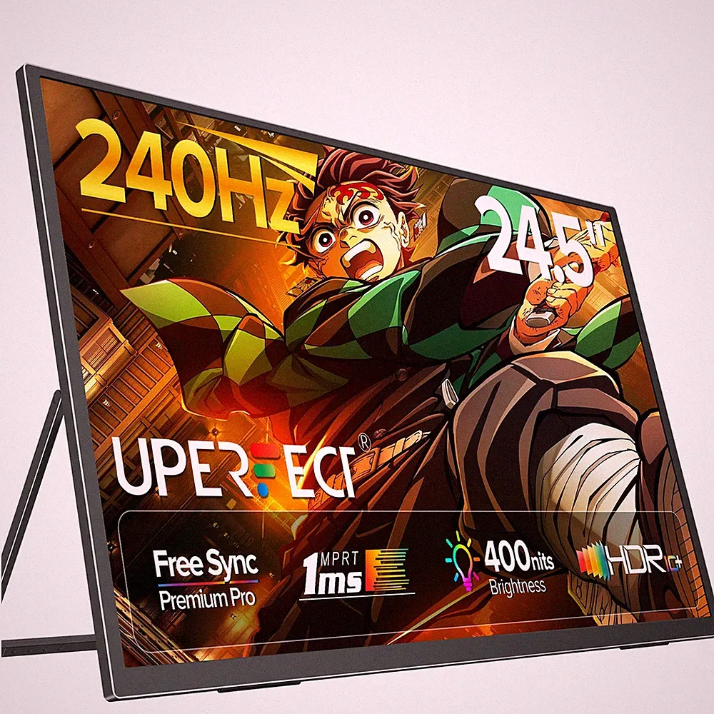 24.5" 1920x1080 Portable Monitor 240Hz Gaming Monitor Extend Second Display