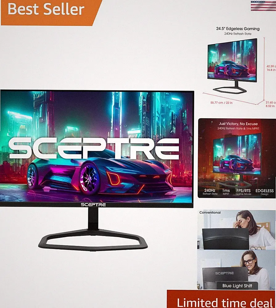24.5" 240Hz Gaming Monitor with 1ms Response Time & AMD FreeSync