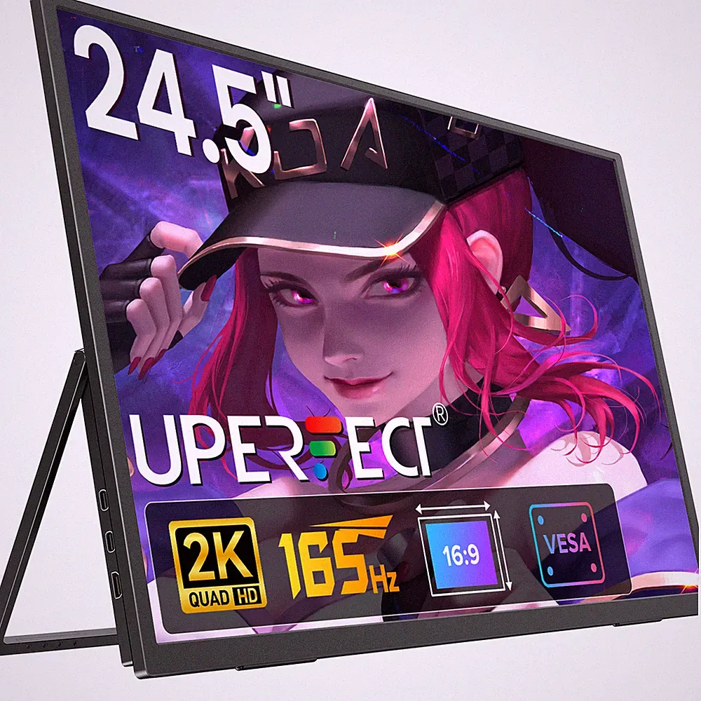 24.5" 2K 165Hz Portable Gaming Monitor 2560 * 1440 IPS HDR Large Gaming Display