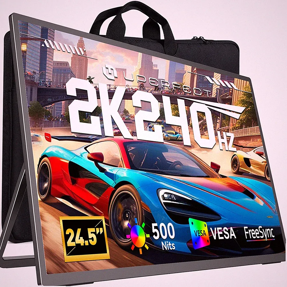 24.5" 2K 240Hz Portable Gaming Monitor Freestanding Display For Game Xbox PS 4 5